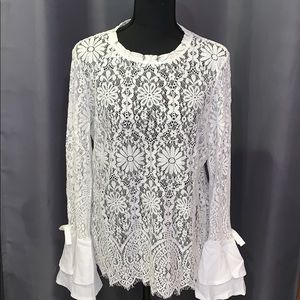 You Are Everywhere Lace Top - Ivory
